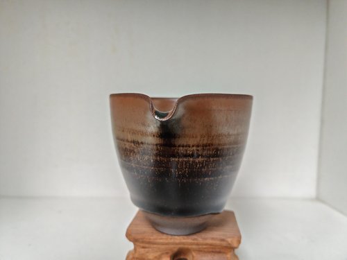 建阳柴烧建盏礼盒装复古公道杯一口杯手工杯茶杯茶具