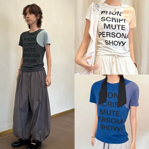 买手店 OPEN YY 设计师品牌 26SS春夏新款 YY波点字母印花T恤女