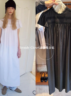 国内现货 smoothmood 25新款 Estonia 蕾丝链接长款短袖连衣裙女