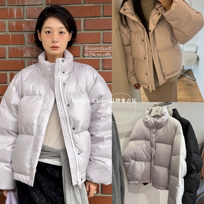 韩国直邮 overdue flair 25新款 全秀林同款 GLOSSY羽绒服外套女