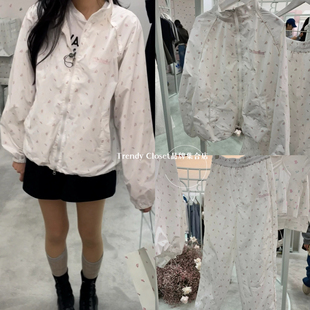 韩国现货 the barnnet 八奶25新款碎花防晒夹克外套休闲长裤套装