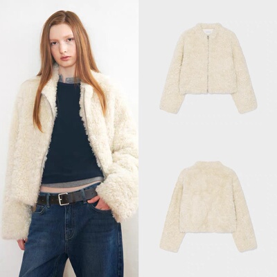 国内现货 LOW CLASSIC 25秋冬新款Fuzzy Fur环保皮草毛绒短外套女