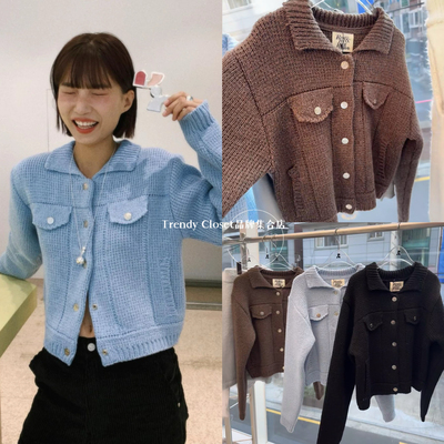 韩国直邮 rest and recreation 24秋冬季新款 简约风毛衣针织外套