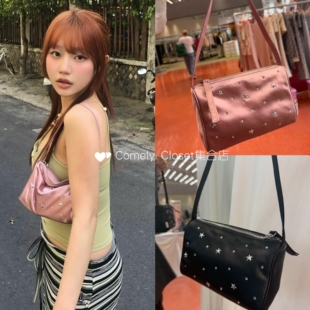 北京现货 Lotsyou 26春季新款 金属星星缎面单肩包腋下包博主同款