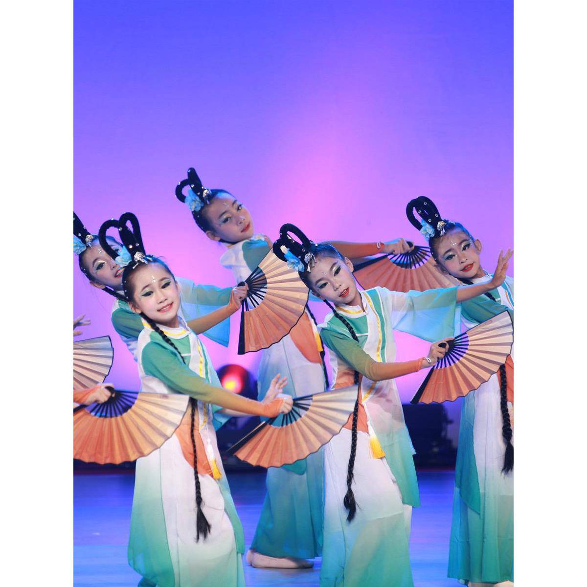 醉春风舞蹈服儿童古典舞演出服女童中国风扇子舞幼儿飘逸表演服装