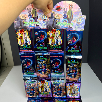 Zootopia疯狂动物城2尼克朱迪卡包儿童桌游卡牌猜拳游戏战力卡片