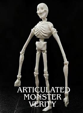 变异verity骷髅人我的世界游戏周边恐怖模组Playmate关节可动手办