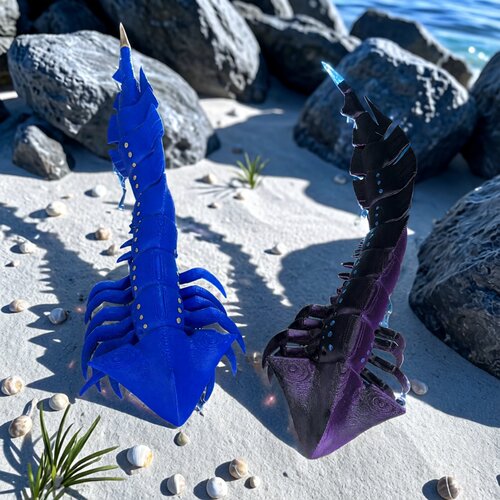 3d打印暗影利维坦手办模型关节可动深海巨兽迷你Q版玛雅海怪摆件