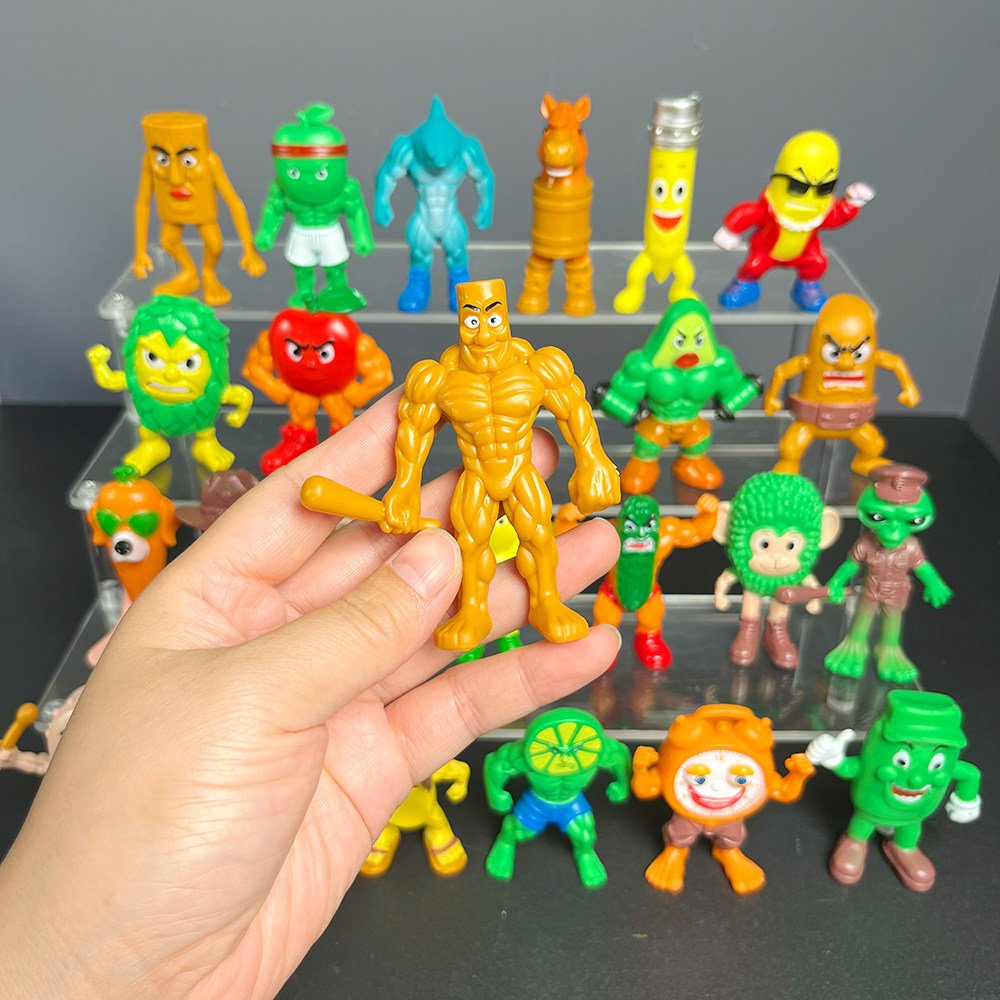外星木棍人vs肌肉苹果人外国ai山海经24款全新角色大全套手办玩具