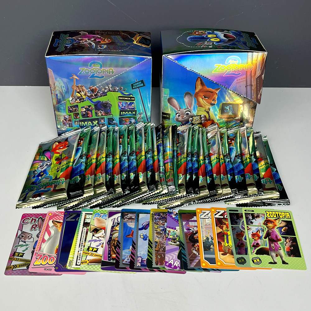 一大盒30包Zootopia2收藏卡牌疯狂动物城第二季卡包盲袋儿童抽卡
