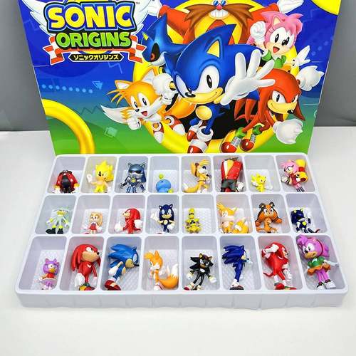 24公仔音速小子刺猬索尼克洞洞乐Sonic飞天鼠儿童惊喜手办盲盒礼