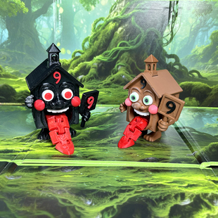 长舌木屋人黑化版手办外国山海经的玩具手办通通通木棍人3D摆件