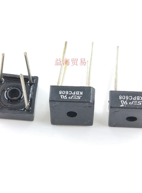 KBPC608 单相整流桥 KBPC610 KBPC608 桥堆 1000V6A800V  直插4脚
