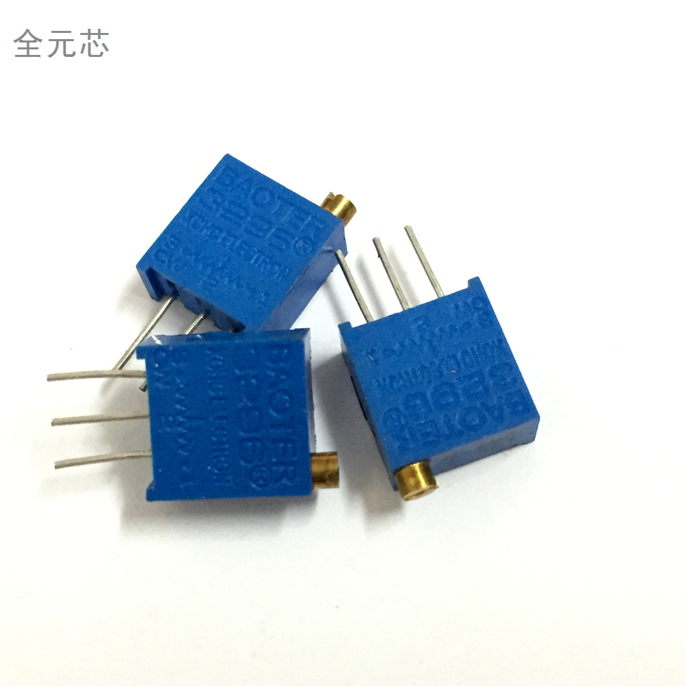 1M电位器 3296W电位器 20K欧-203 多圈精密可调式微调电阻