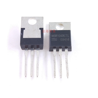 MBR1060CTL 肖特基整流二极管 全新原装 直插TO-220 铁头 10A60V