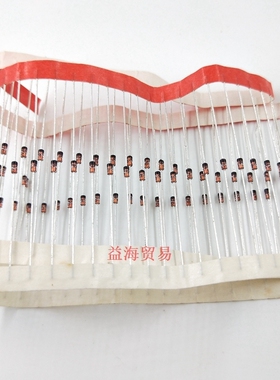 1N970B 稳压管 IN970B 0.5W 玻璃二极管 24V 1N970BTR 直插DO-35