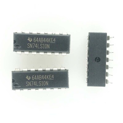 全新国产 直插 SN74LS10N 74LS10 DIP-14 三输入3与非门 芯片