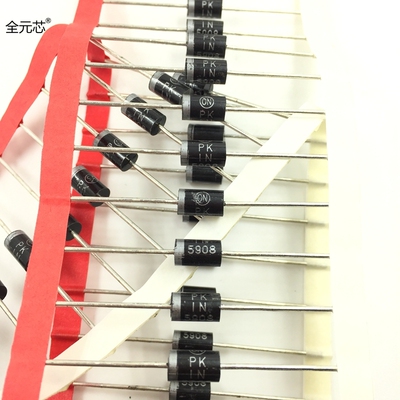 IN5908 直插瞬态抑制稳压管 1N5908快恢复二极管 1500W DO27封装