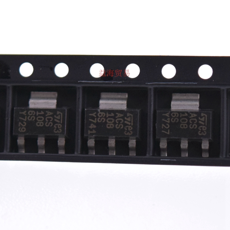 洗衣机进水阀可控硅ACS1086S ACS108-6SN 全新原装进口  SOT-223