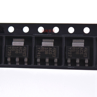 洗衣机进水阀可控硅ACS1086S ACS108-6SN 全新原装进口  SOT-223
