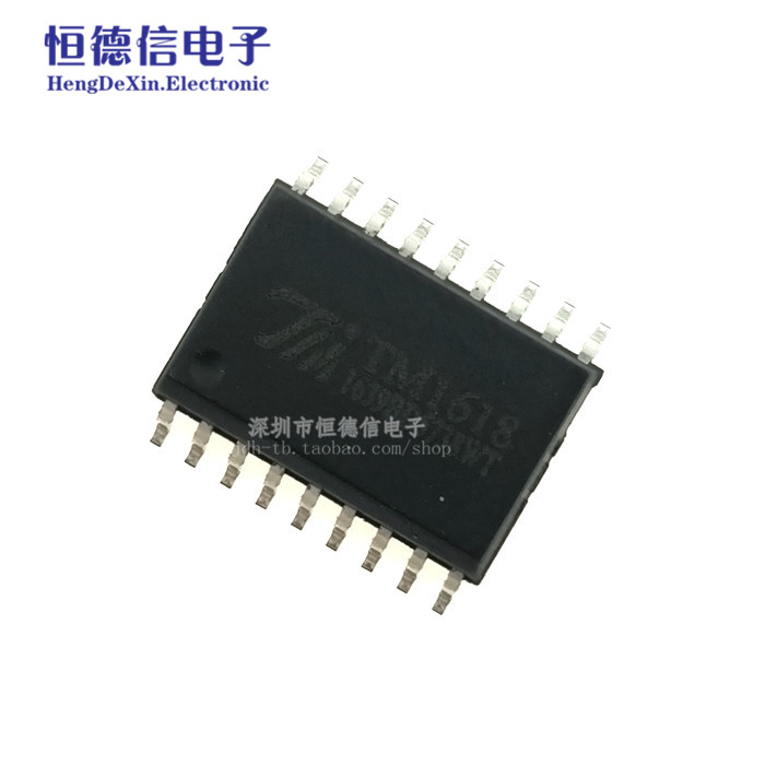 贴片| TM1618 SOP-18 LED数码管驱动IC 全新原装 LED驱动