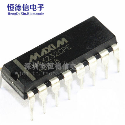 全新直插 MAX232CPE/MAX232EPE RS-232接口IC DIP-16