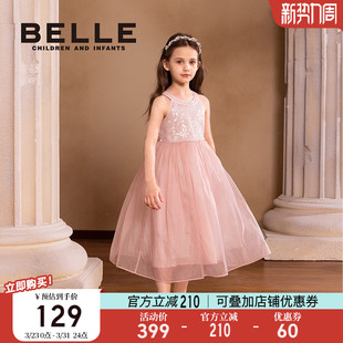 儿童公主裙女孩网纱裙无袖 新款 背心裙 女童连衣裙2026春季 百丽童装
