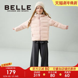 女童轻薄外套保暖棉服户外面包服 新款 百丽童装 儿童羽绒服2025冬季