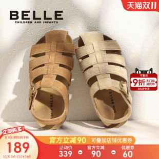 新款 夏季 宝宝包头鞋 女童勃肯凉鞋 子 百丽童鞋 男童沙滩鞋 儿童猪笼鞋