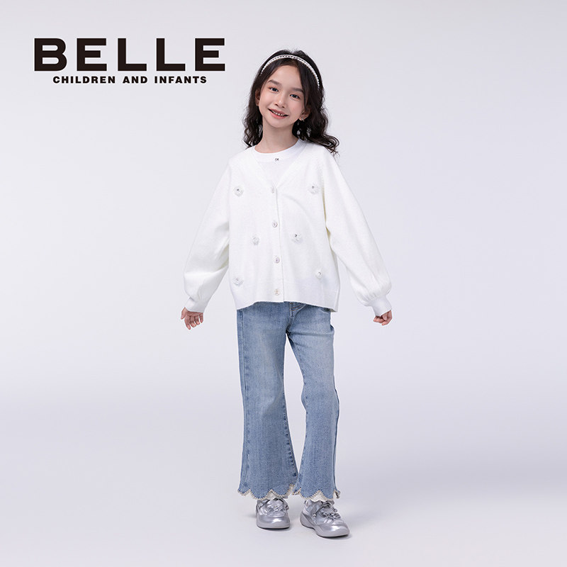 BelleBelle女童针织毛衣