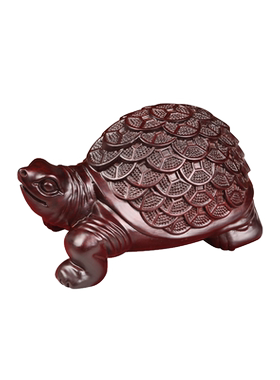 天纵黑檀木金钱龟24cm