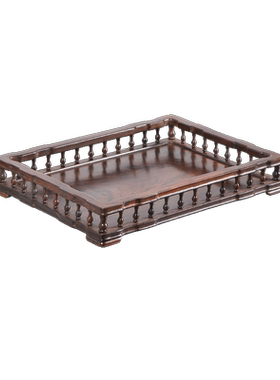 天纵大红酸枝栏杆托盘