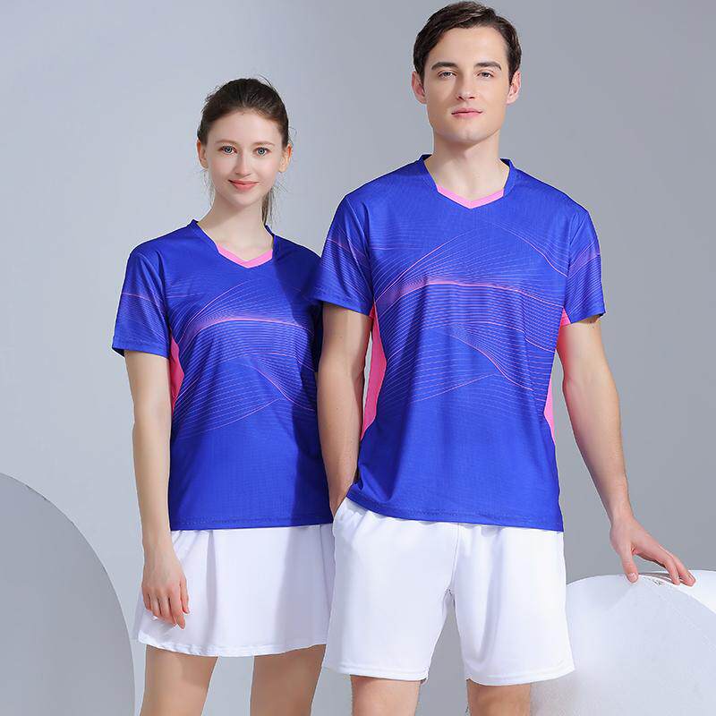 情侣款羽毛球运动服球衣吸汗透气乒乓球比赛服套装速干团队服定制