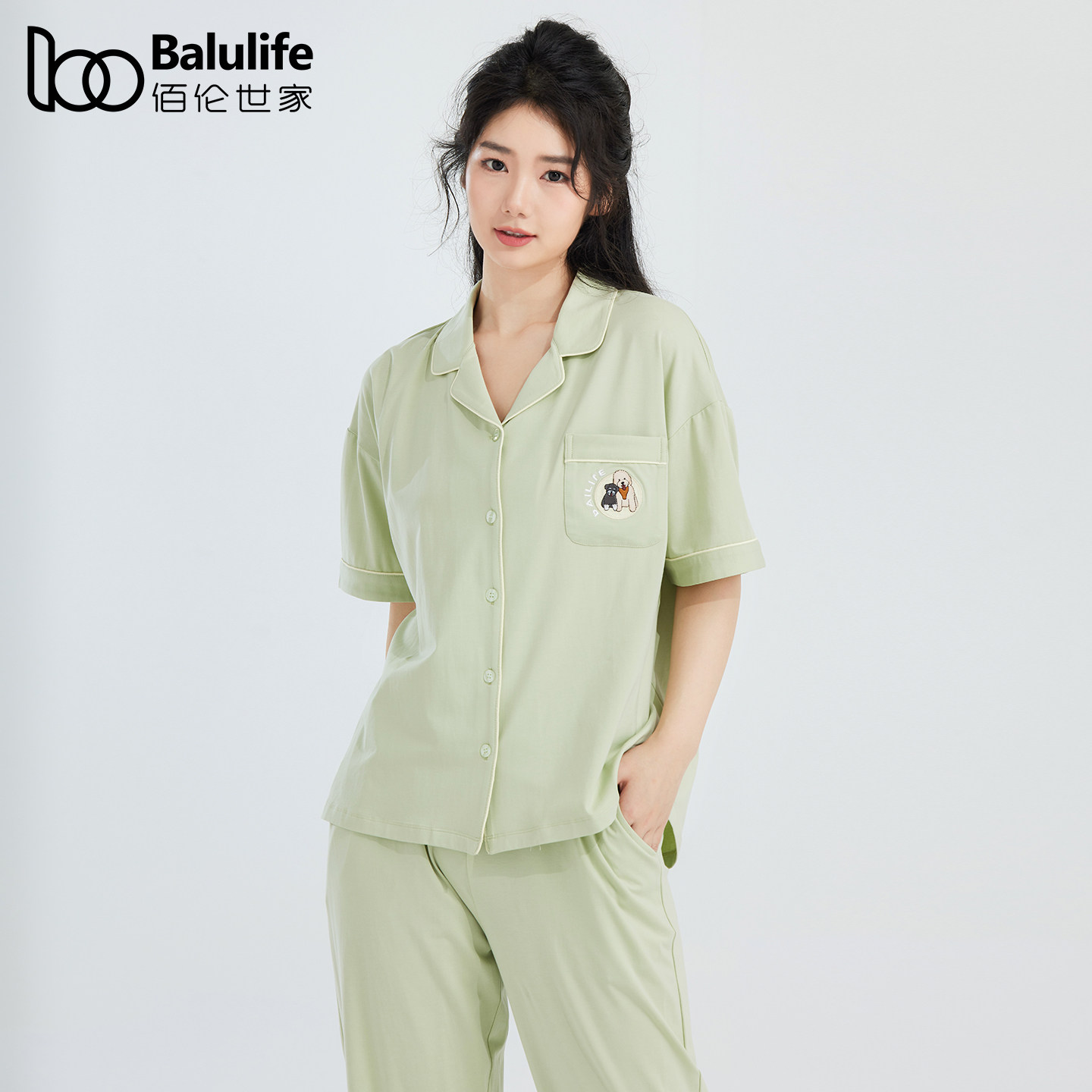 莱赛尔天丝棉凉感防螨女夏天睡衣