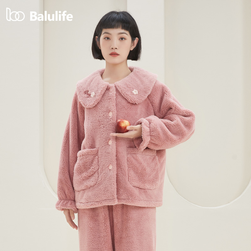 佰伦世家可机洗保暖珊瑚绒套装