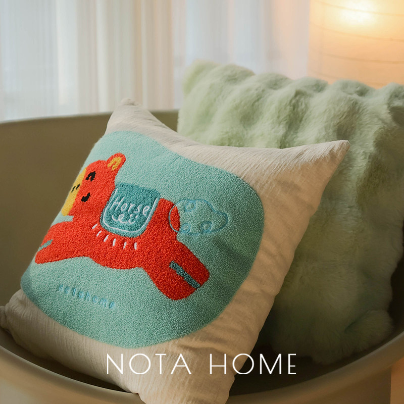 26年新年抱枕设计师款马年方枕毛绒靠枕客厅沙发靠垫样板间抱枕套,居家布艺,靠垫/抱枕,淘宝优惠券,粉丝福利购,淘宝优惠卷