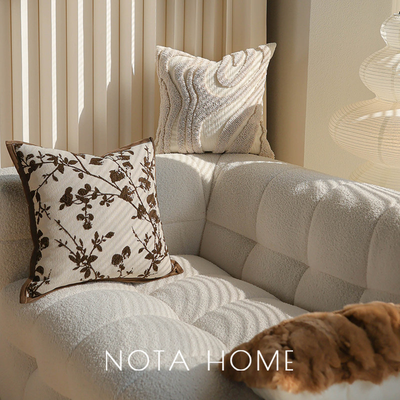 兔毛抱枕轻奢高级感枕套现代简约风靠枕酒店沙发软装靠垫车载腰枕,居家布艺,靠垫/抱枕,淘宝优惠券,粉丝福利购,淘宝优惠卷