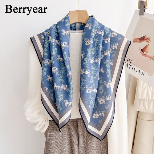 真丝羊毛围巾方巾丝巾女披肩外搭