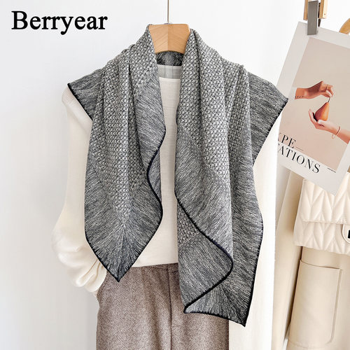 真丝羊毛丝巾方巾围巾披肩女外搭
