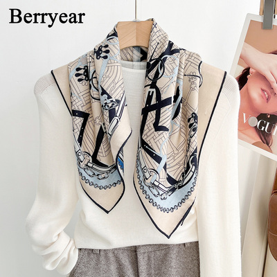 真丝羊毛丝巾方巾丝毛围巾高级感