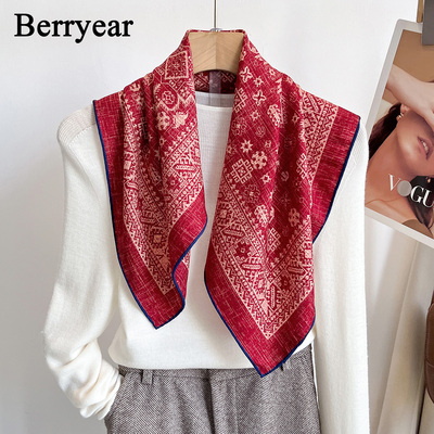真丝羊毛围巾丝巾女丝毛方巾领巾