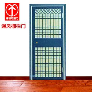 厂上下通风门简易栅栏门大通风纱网门防蚊平开门式安全门外面通风