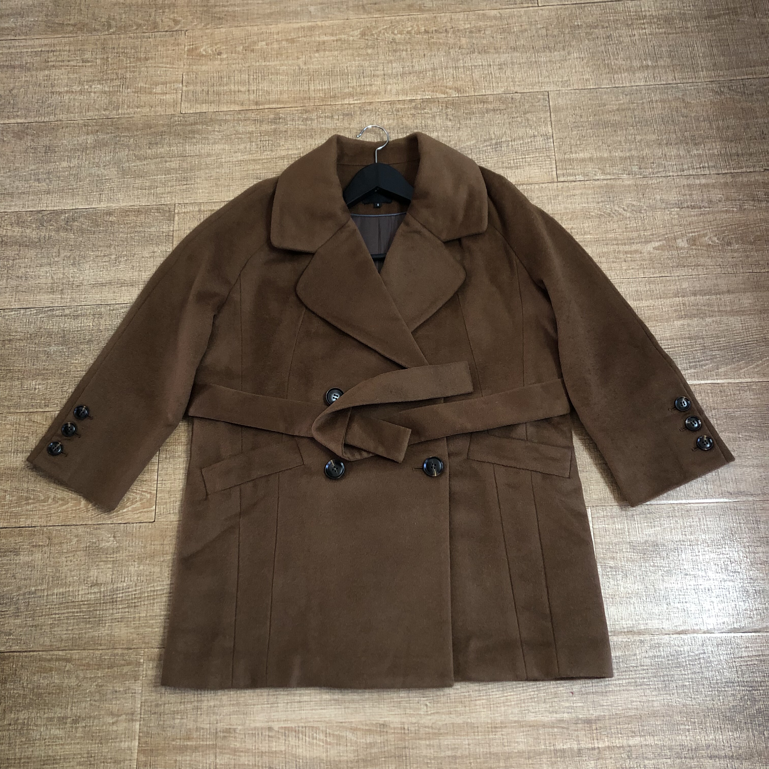 杂款 美式轻奢 女士羊毛羊绒混纺简约气质款中长大衣外套