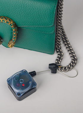 拉线盒报警器伸缩钢丝线防盗器数码箱包鞋帽超市商场多功能防丢器