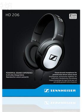 SENNHEISER/森海塞尔HD206头戴式有线 线环绕立体声低音发烧监听