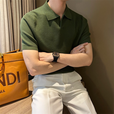 NR先生夏季短袖纹理男polo衫