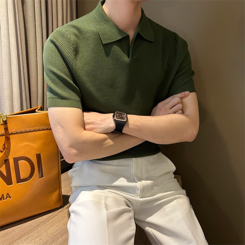 NR先生夏季短袖纹理男polo衫