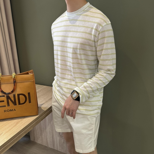 莱赛尔天丝凉感圆领T恤男