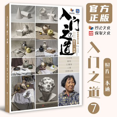入门之道7照片一本通 2025烈公文化周仁超郭宏亮单体组合素描石膏几何体静物石膏像人物头像照片写生素描美术高考联考教材教程书籍