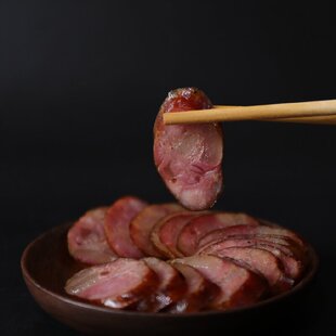 【老丈母】正宗四川特产 只麻不辣香肠 川味烟熏椒盐原味手工腊肠